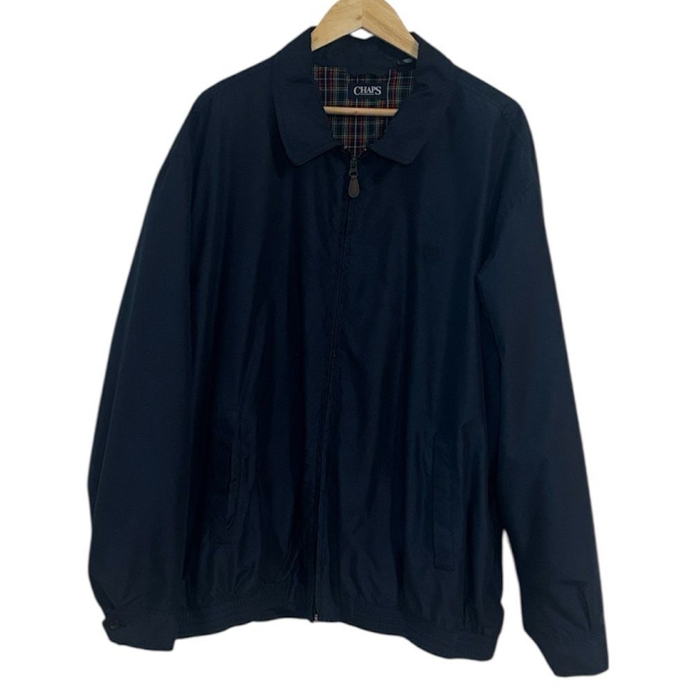 Chaps Men's Navy Blue Jacket, lined, 2X
